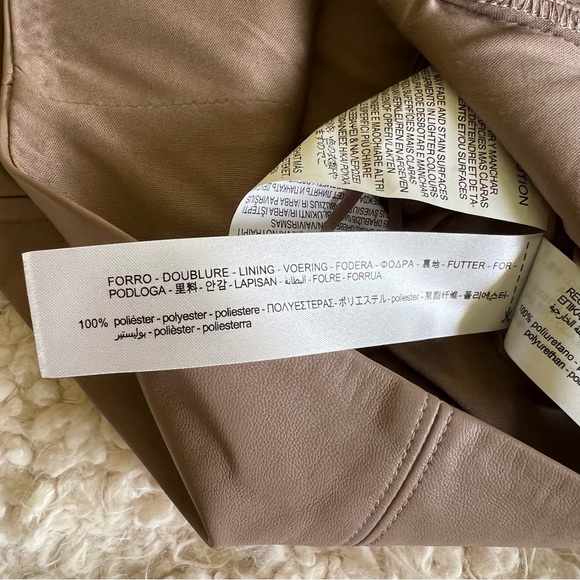 ZARA vegan leather corset/bustier top - Picture 7 of 8